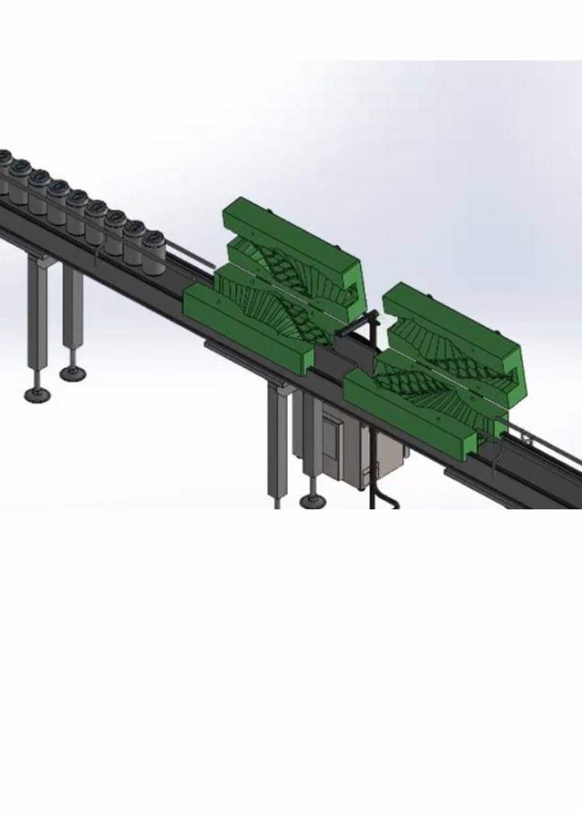 Conveyor-Integrated Inline Bottle Inversion Fixture